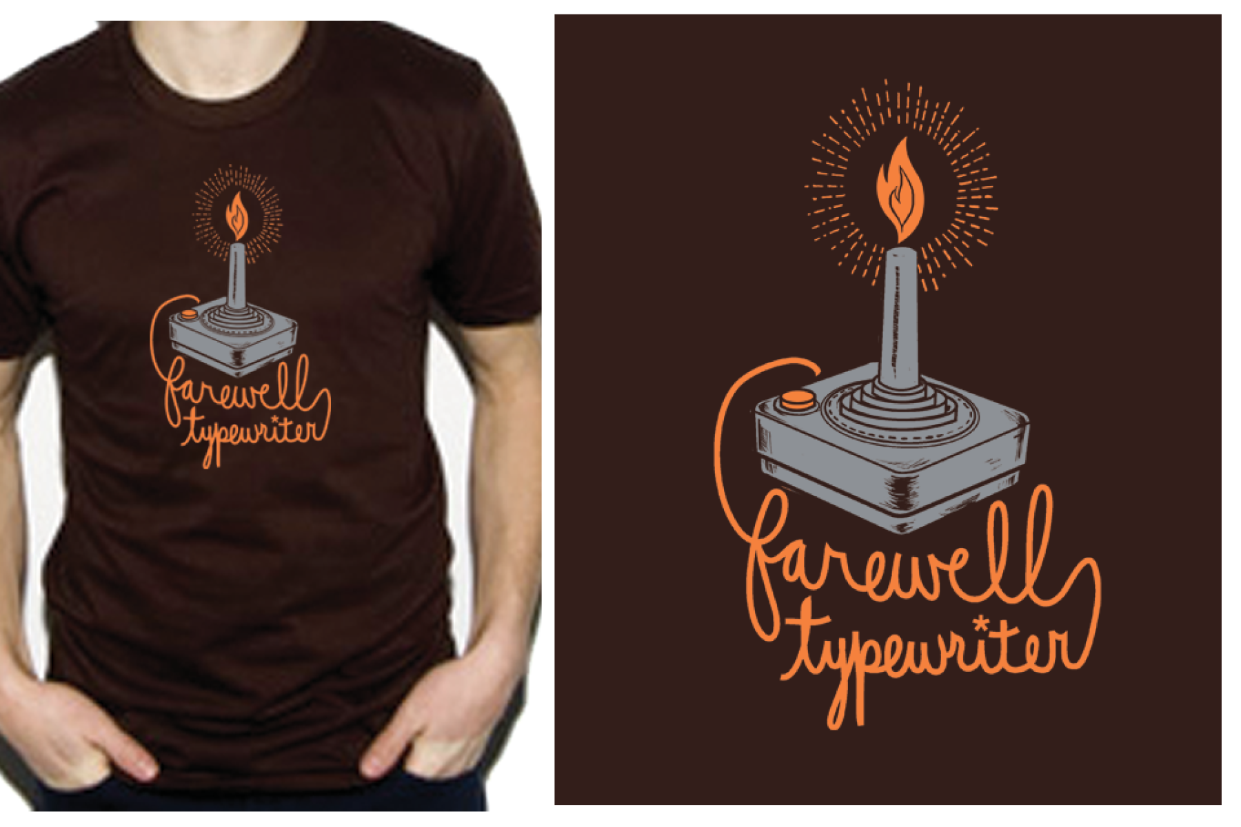 Joystick Candle Logo T-Shirt